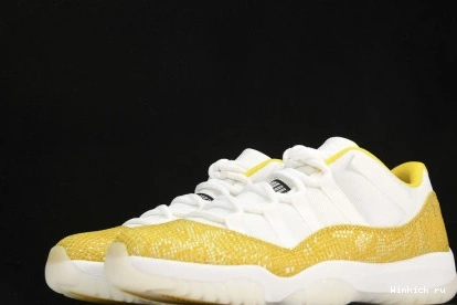 Low 11 Snakeskin” Air Jordan “Yellow 0803